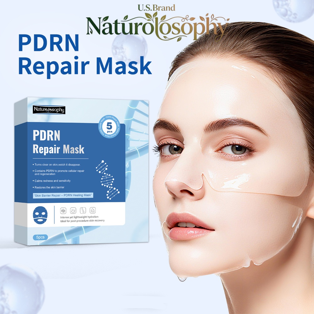 Luxury Skincare Shop - 5-Pack PDRN Moisturizing Face Masks by