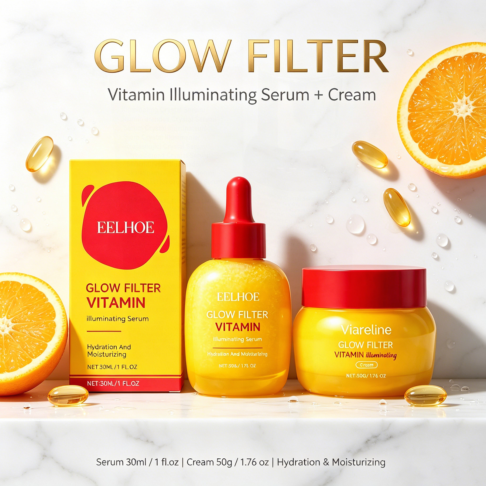 Exosome Serum Ampoule - Korean Skincare Glow Filter Vitamin C-Peptide