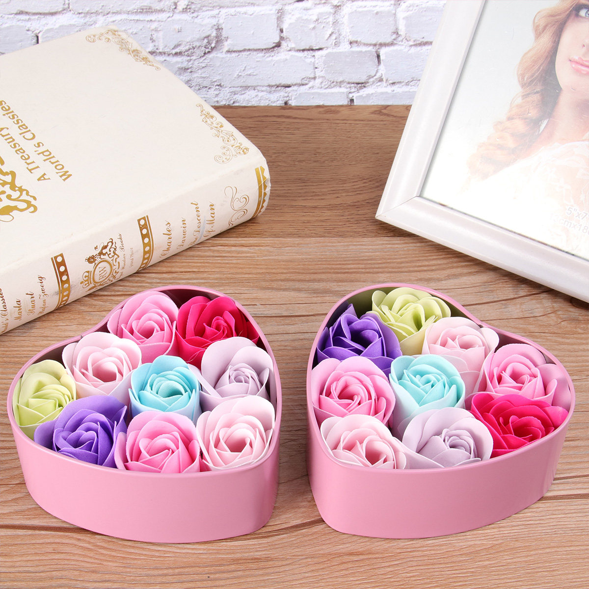 Rose Soap Flower Soap Set in E - Luxury Skincare Sets のレビューと価格