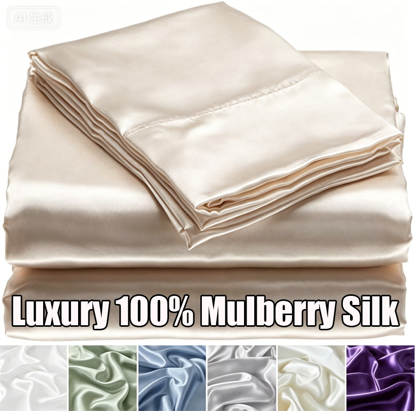 Luxury Mulberry Silk Bed Sheet - Luxury Skincare Sets のレビューと価格