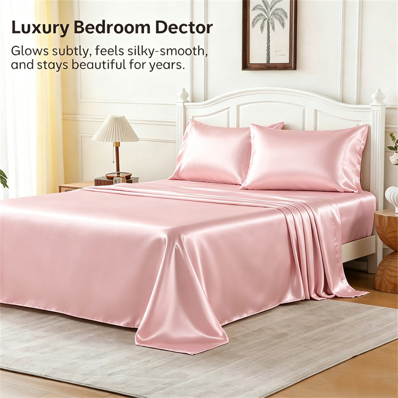 Luxury Mulberry Silk Bed Sheet - Luxury Skincare Sets のレビューと価格
