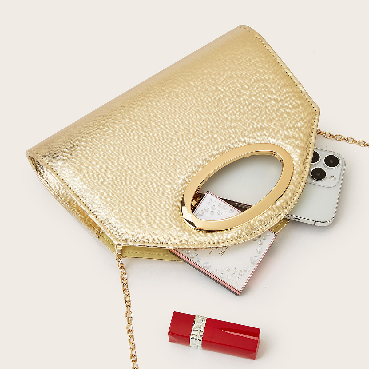 Women's Evening Bag, Gold Colo - Luxury Skincare Products のレビューと価格