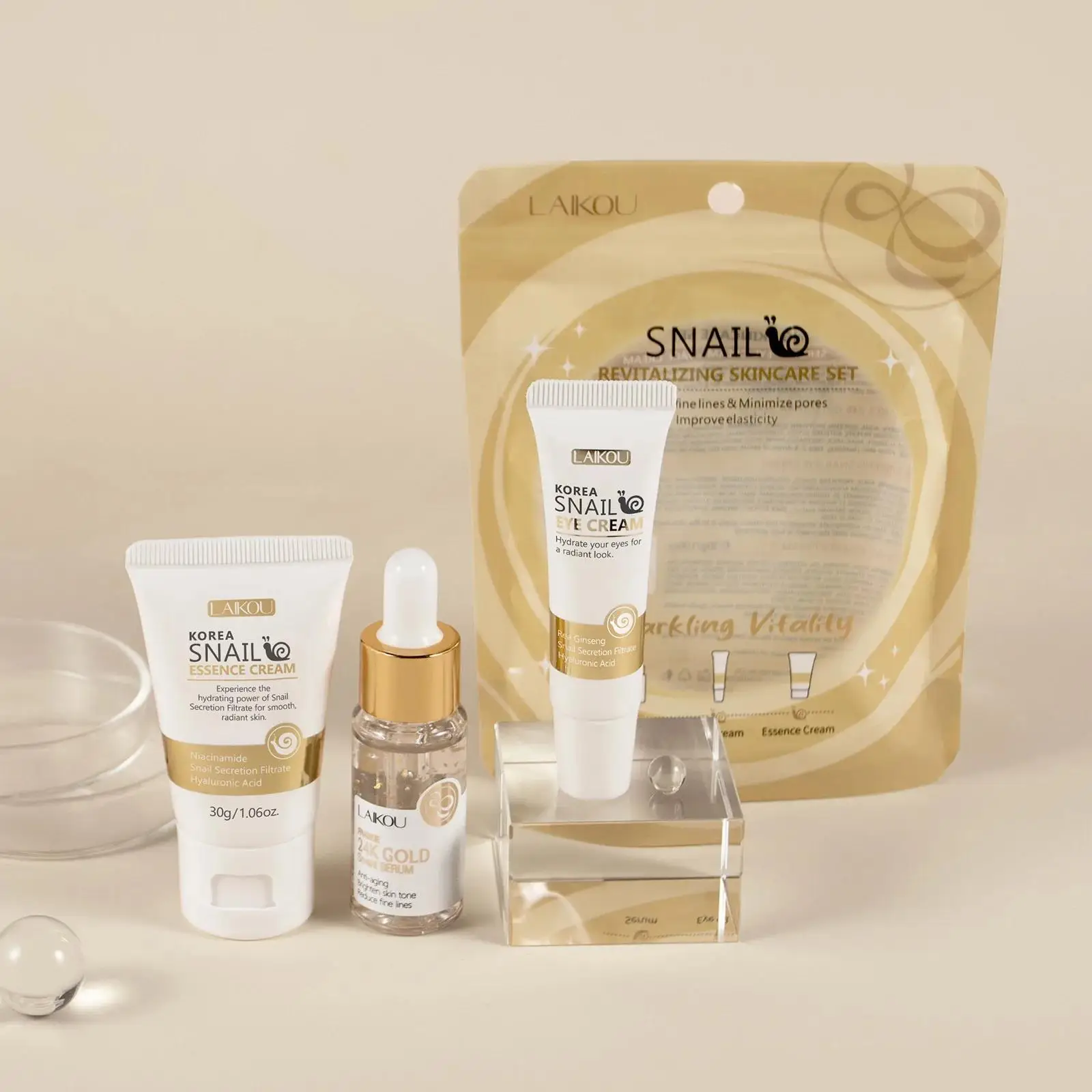 24K Gold Snail Repair Serum Ey - Luxury Skincare Sets のレビューと価格