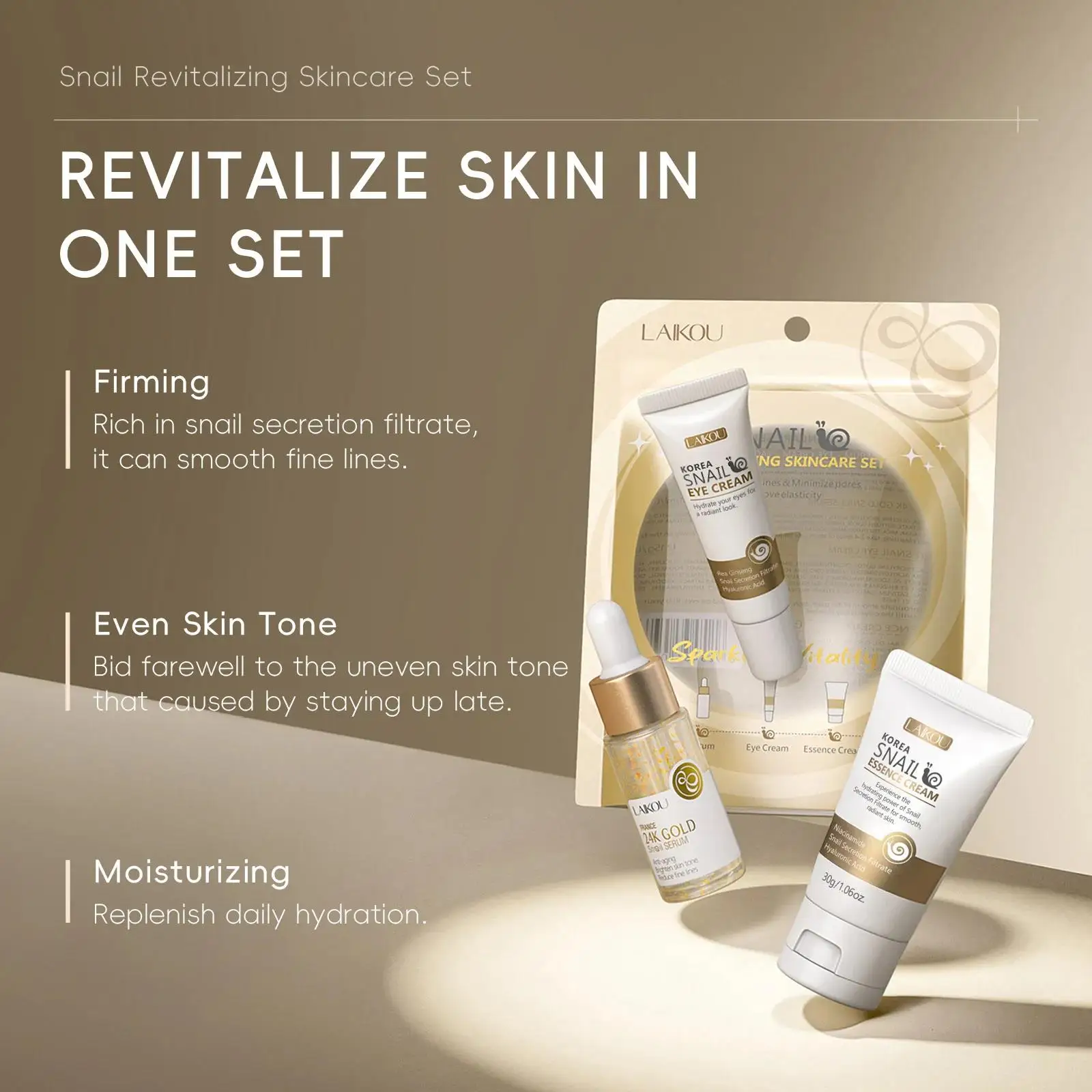 24K Gold Snail Repair Serum Ey - Luxury Skincare Sets のレビューと価格