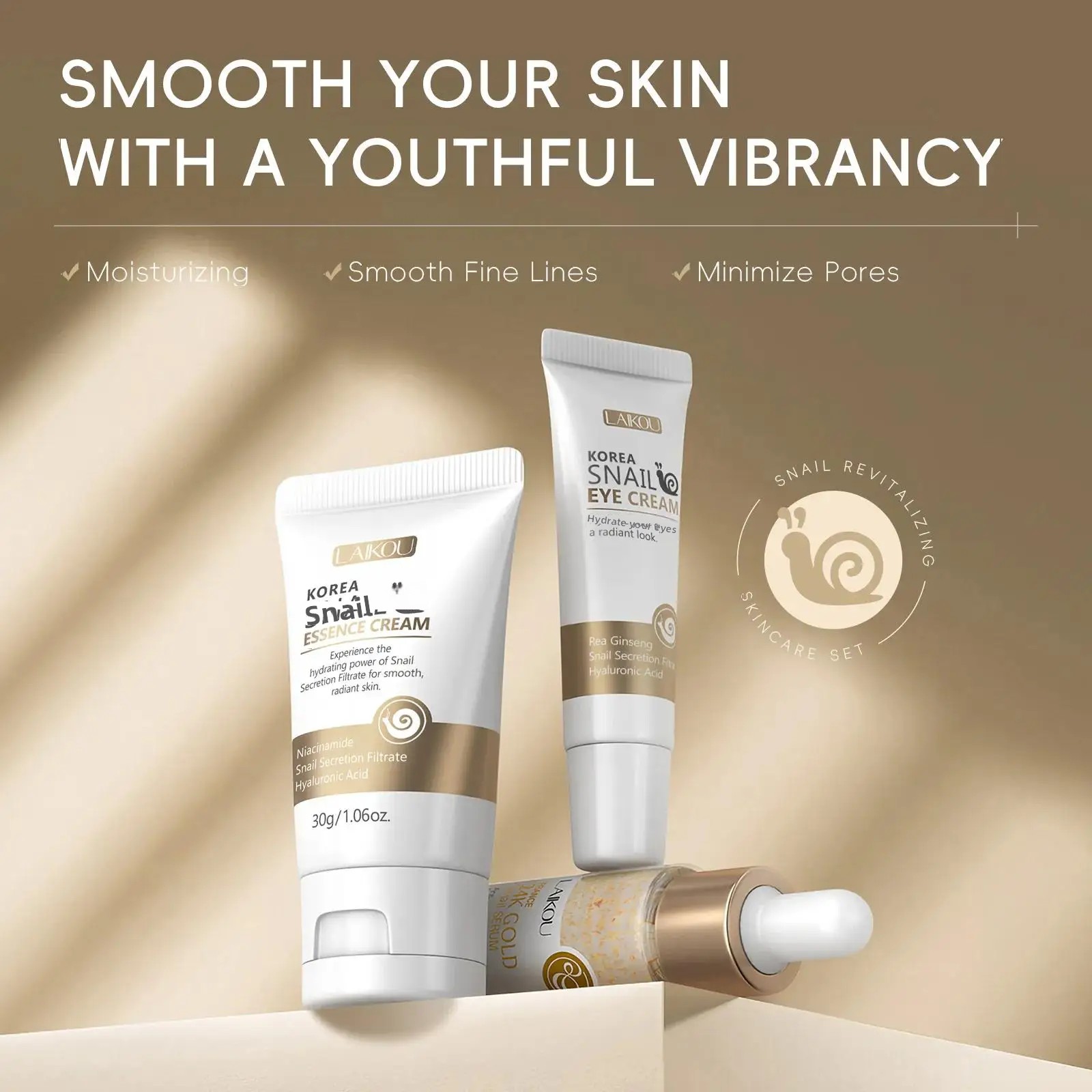 24K Gold Snail Repair Serum Ey - Luxury Skincare Sets のレビューと価格
