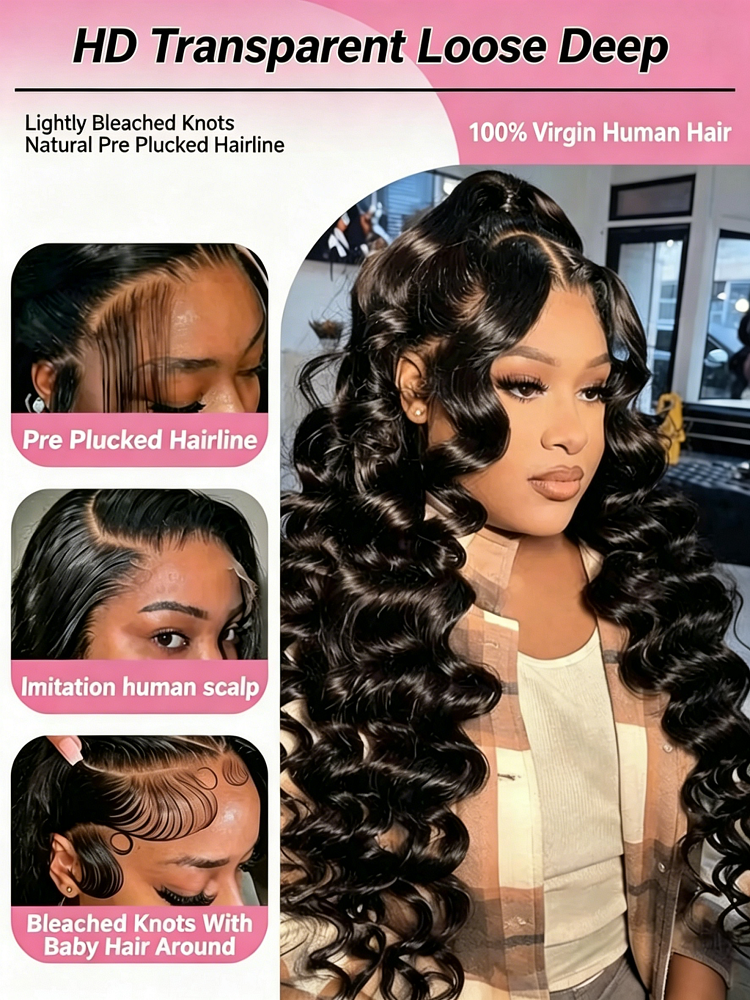 13x6 HD Loose Deep Wave Lace F - Luxury Skincare Lines のレビューと価格