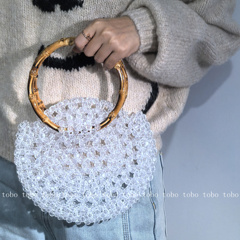 New Acrylic Circle Shape Handb - Luxury Skincare Products のレビューと価格