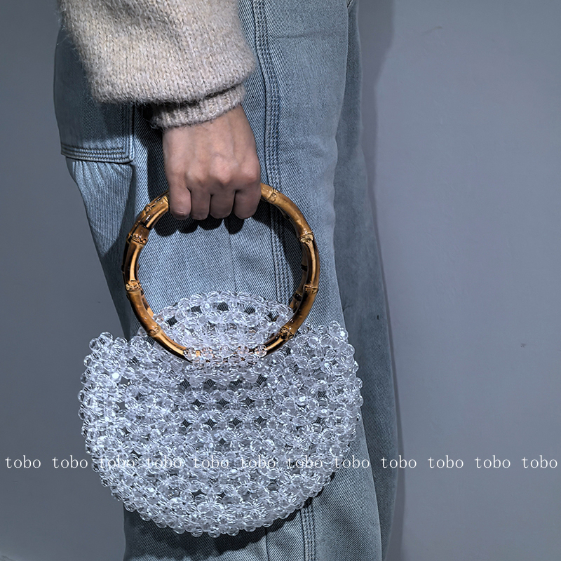New Acrylic Circle Shape Handb - Luxury Skincare Products のレビューと価格