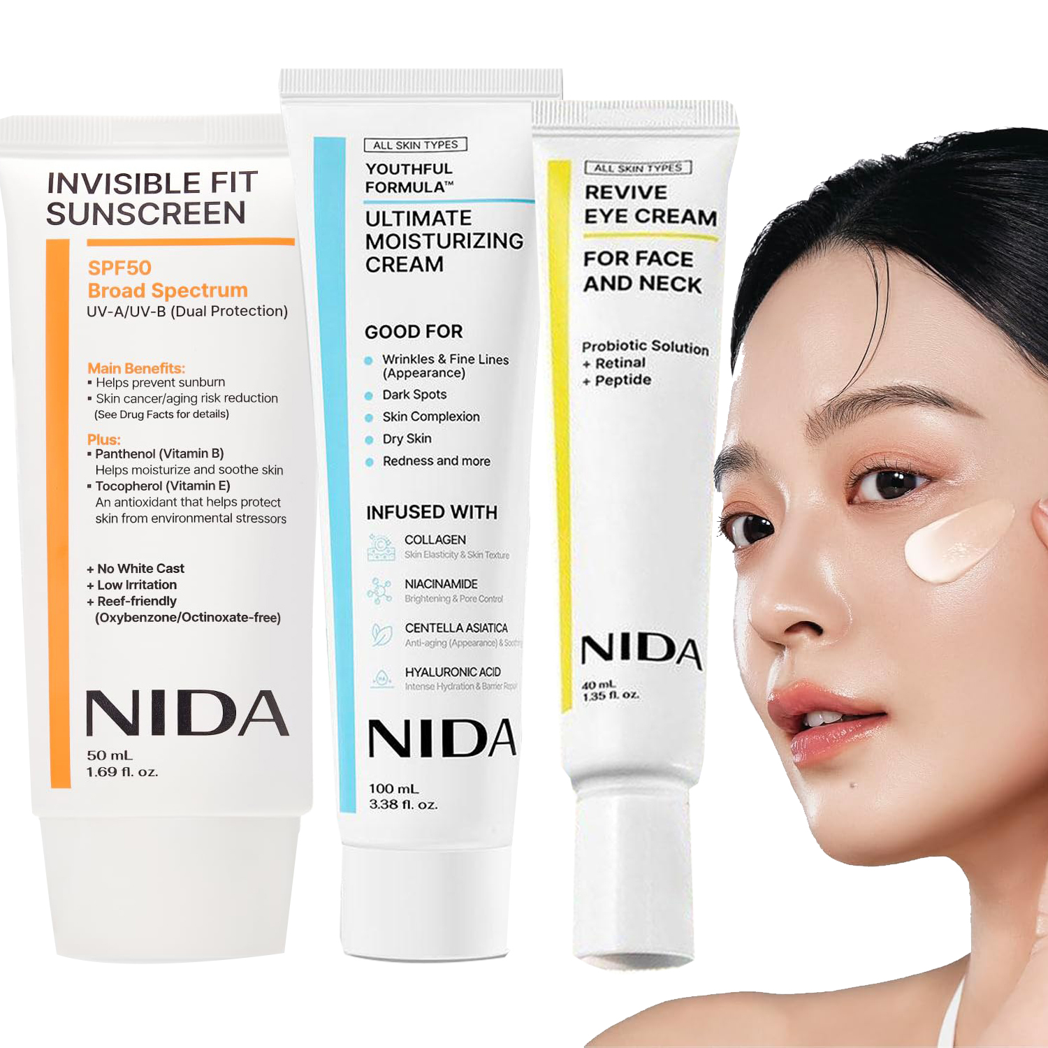 NIDA Moisturizing Cream+Sunscr - Luxury Skincare Products のレビューと価格