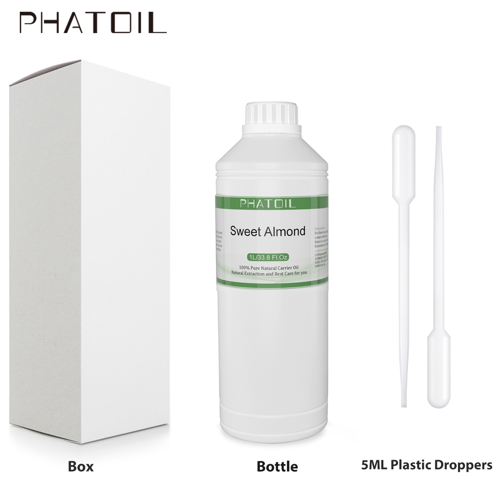 PHATOIL 1000ml Sweet Almond Oi - Cold Pressed Rose Hip のレビューと価格